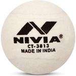 Nivia schwere Tennis Ball Cricket Ball, Weiß (6er Pack)