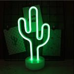 Leuchtschilder mit Kaktus-Motiv batteriebetrieben 