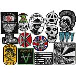 Anarchy & Skulls: Punk Rock Legends 14-teiliges Patch-Set | Dead Kennedys, Misfits, AFI & mehr, Bügel-Kollektion von Nixon Thread Co.