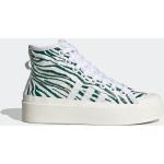 Reduzierte Dunkelgrüne adidas Nizza High Top Sneaker & Sneaker Boots aus Textil für Damen Größe 36 