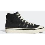 Schwarze adidas Nizza Hi High Top Sneaker & Sneaker Boots mit Schnürsenkel in Normalweite aus Leder für Kinder Größe 37,5 
