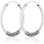 Silberne Keltische Ohrringe aus Silber für Damen 2-teilig 