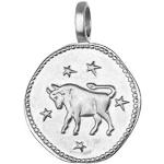 Silberne NKlaus Stier-Anhänger mit Sternzeichen-Motiv aus Silber für Herren 