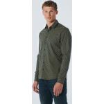 Olivgrüne Langärmelige No Excess Kentkragen Hemden mit Kent-Kragen mit Knopf aus Baumwolle für Herren Größe 3 XL 