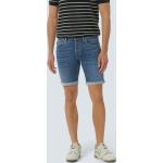 Blaue No Excess Jeans-Shorts mit Reißverschluss aus Denim für Herren für den für den Sommer 
