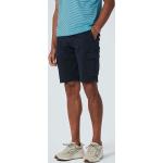 Blaue No Excess Cargo-Shorts mit Gürtel für Herren für den für den Sommer 