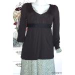 Schwarze NOA NOA Tunika-Blusen aus Jersey für Damen Größe XS 