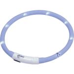 Hellblaue Nobby Leuchthalsbänder & LED Halsbänder aus Silikon 