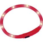 Rote Nobby Leuchthalsbänder & LED Halsbänder aus Silikon 