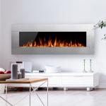 Silberne Elektrokamine & Elektrische Kaminfeuer aus Edelstahl smart home 