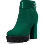 Grüne Sexy Blockabsatz High Heels & Stiletto-Pumps rutschfest für Damen Größe 44 