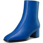 Royalblaue High Heel Stiefeletten & High Heel Boots mit Reißverschluss rutschfest für Damen Größe 40 zur Hochzeit 