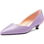 Violette Sexy Spitze High Heels & Stiletto-Pumps ohne Verschluss rutschfest für Damen Größe 38 zur Hochzeit 
