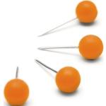 Orange NOBO Pinnnadeln aus Kunststoff 