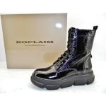 NOCLAIM A44-01 Damen Schuhe Plateau Boot Stiefel Stiefeletten Lackleder Black 39