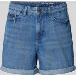 Blaue Noisy May Emoji Jeans-Shorts aus Baumwolle für Damen Größe XS für den für den Sommer 