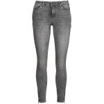 Reduzierte Graue Noisy May Slim Fit Jeans aus Denim für Damen Weite 28 