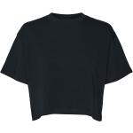 Schwarze Kurzärmelige Noisy May T-Shirts aus Baumwolle für Damen Größe XS 