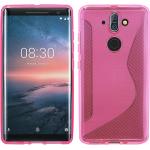 Pinke Nokia 8 Cases Art: Bumper Cases aus Silikon 