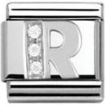 Silberne NOMINATION Bettelarmbänder & Sammelarmbänder aus Stahl mit Zirkonia 