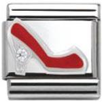 Nomination Classic 330305 10 - Schuh mit Absatz ROT - SilverShine - Zirkonia