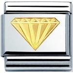 Nomination Composable Classic Good Luck Edelstahl und 18K-Gold (Diamant) 030115