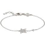 Silberne Sterne NOMINATION Anhänger Armbänder mit Zirkonia für Damen 