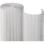NOOR Sichtschutzmatte PVC 0,90 x 3m in weiß I Wasserdichter Sichtschutz aus Kunststoff für Gärten I UV-beständige Zaunmatte für Tennisplätze und Balkone