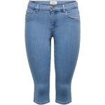 Blaue Casual ONLY Five Capri-Jeans enganliegend für Damen Größe M 