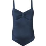 Marineblaue Umstandsbadeanzüge aus Polyamid ohne Bügel für Damen Größe XXL 