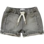 Graue Mini Jeans-Shorts aus Denim für Damen Übergrößen für den für den Sommer 