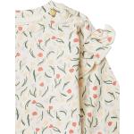 Graue Blumenmuster Langärmelige Printed Shirts für Kinder & Druck-Shirts für Kinder mit Rüschen für Babys Größe 74 für den für den Frühling 