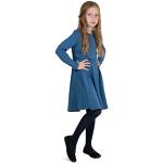 Reduzierte Blaue Elegante Blickdichte Kinderstrumpfhosen für Mädchen Größe 122 