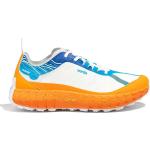 Orange Rautenmuster Vibram Sohle Trailrunning Schuhe mit Schnürsenkel in Normalweite für Damen Größe 39,5 