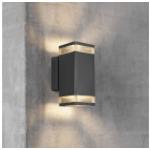 Schwarze Moderne Nordlux Außenwandleuchten & Außenwandlampen aus PVC GU10 