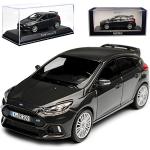 Anthrazitfarbene Norev Ford Focus RS Modellautos & Spielzeugautos aus Metall 