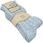Hellblaue Normani Anti-Rutsch-Socken für Herren Größe 37 