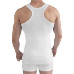 Weiße Sportliche Rambo Feinripp-Unterhemden für Herren Größe L 5-teilig 