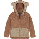 Braune Normani Teddyjacken für Kinder & Teddy Fleece Jacken für Kinder aus Fleece für Jungen 