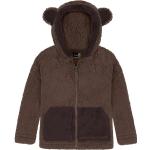 Dunkelbraune Normani Teddyjacken für Kinder & Teddy Fleece Jacken für Kinder aus Fleece für Jungen 