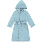 Hellblaue Normani Bio Kinderbademäntel aus Baumwolle maschinenwaschbar für Mädchen Größe 146 