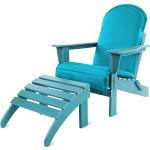 Türkise Normani Adirondack Chairs aus Recyclingholz klappbar 