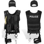 Schwarze Normani Polizei-Kostüme aus Polyester für Herren Größe XXL 