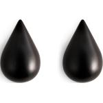 Schwarze Minimalistische Garderobenhaken & Kleiderhaken mit Kopenhagen-Motiv aus Holz Breite 0-50cm, Höhe 0-50cm, Tiefe 0-50cm 