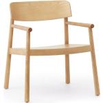 Beige Skandinavische Normann Copenhagen Lounge Sessel aus Holz 