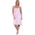 Normann Nachthemd »Sommerliches Damen Spaghetti Nachthemd, florales Design - auch in Übergrößen - 122 212«, rosa