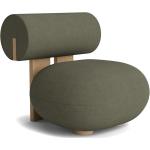 Dunkelgrüne Moderne Nachhaltige Runde Lounge Sessel aus Massivholz Breite 50-100cm, Höhe 50-100cm, Tiefe 50-100cm 