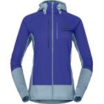 Royalblaue Winddichte Atmungsaktive Zip Hoodies & Sweatjacken mit Reißverschluss aus Fleece für Damen Größe S 
