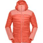 Peachfarbene Norrona falketind Nachhaltige Daunenjacken mit Kapuze für Damen Größe XL für den für den Winter 