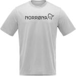Norrona - T-Shirt aus Bio-Baumwolle - /29 Cotton Norrøna Viking T-Shirt M'S Drizzle Melange für Herren aus Baumwolle - Größe M - Grau